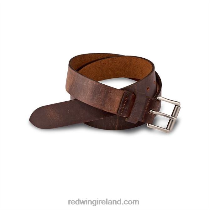 Style 96509 Bison Belt Men's Belt in Bison Leather Red Wing 2N8V8305 Brown