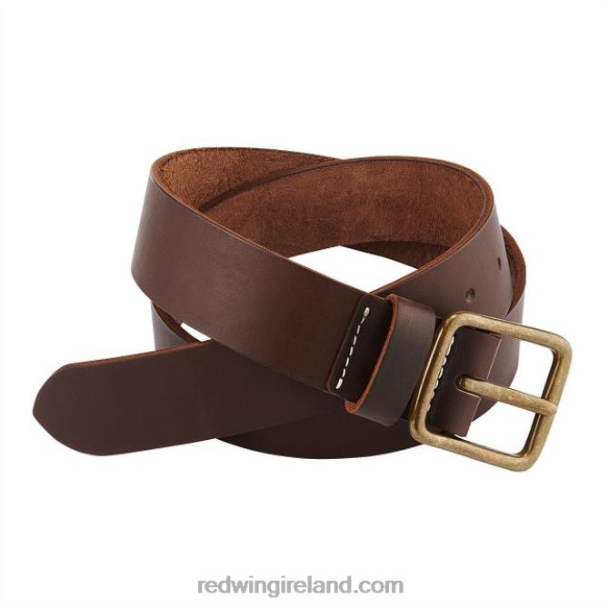Style 96528 Western Leather Belt Men's Belt in Western Leather Red Wing 2N8V8301 Amber