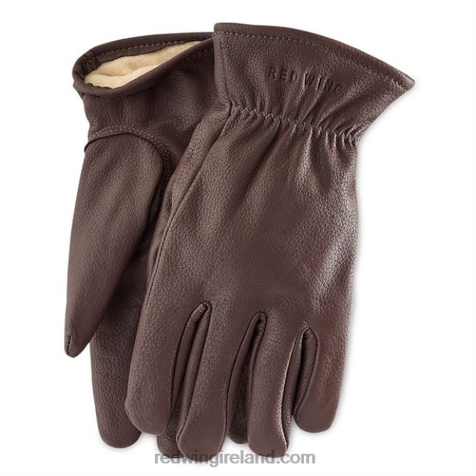 Style 95233 Unlined Buckskin Leather Glove Men's Glove in Buckskin Leather Red Wing 2N8V8314 Brown