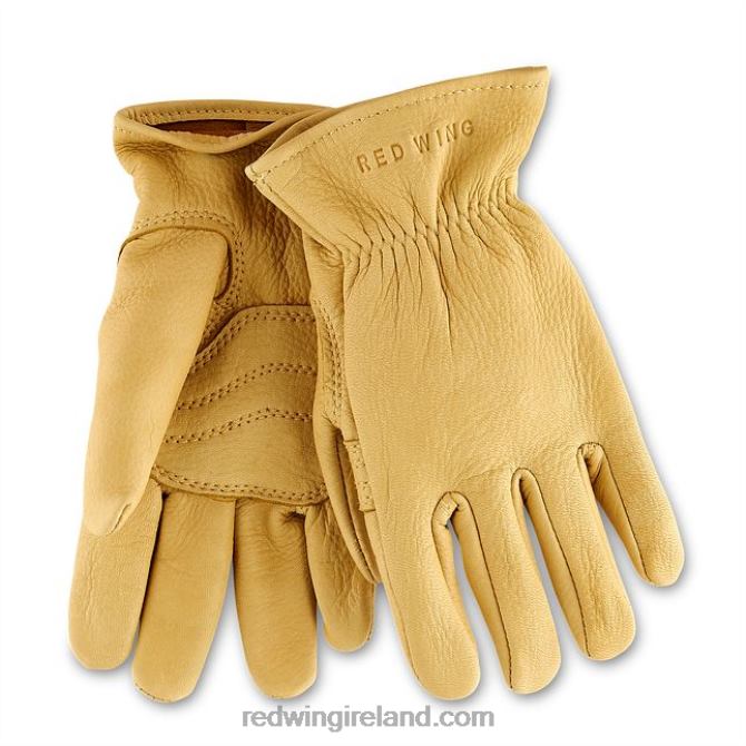 Style 95237 Lined Buckskin Leather Glove Men's Glove in Buckskin Leather Red Wing 2N8V8315 Yellow