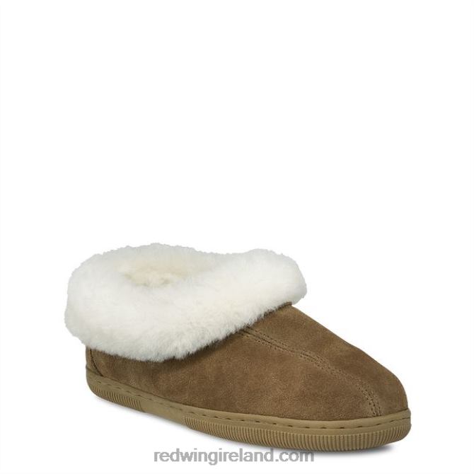 Style 97515 Fleece-Lined Suede Loafer Slippers Men's Sheepskin Fleece-Lined Loafer Moc Red Wing 2N8V8293 Chestnut