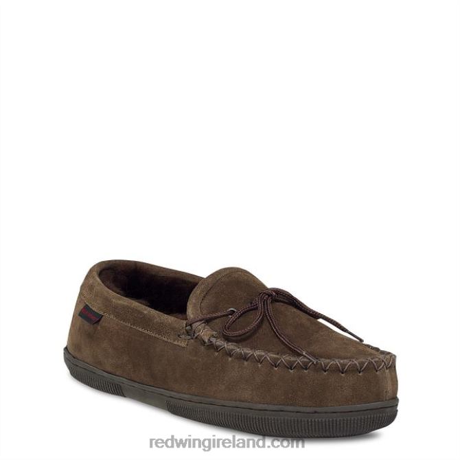 Style 97522 Fleece-Lined Suede Juliet Slipper Women's Skeepskin Fleece-Lined Juliet Slipper Red Wing 2N8V8292 Chocolate