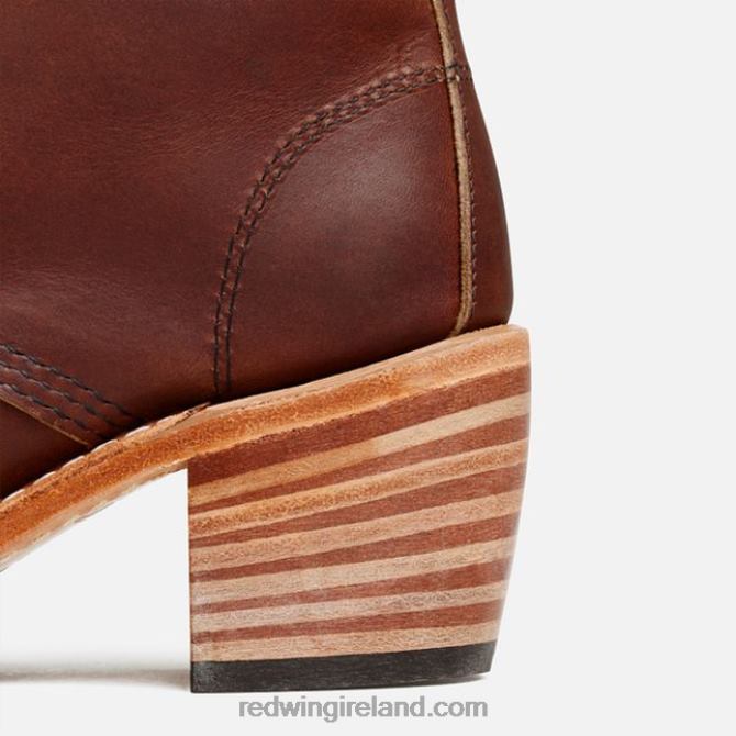 Heritage - Style 3403 Clara Women's Heeled Boot in Acampo Leather Red Wing 2N8V8182 Amber