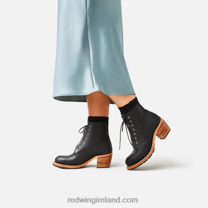 Heritage - Style 3406 Clara Women's Heeled Boot in Harness Leather Red Wing 2N8V8181 Black