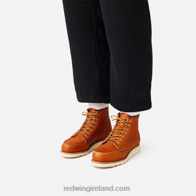 Heritage - Style 3373 6-Inch Classic Moc Women's Short Boot in Boundary Leather Red Wing 2N8V8187 Oro