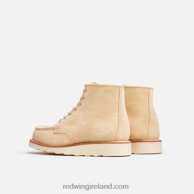 Heritage - Style 3380 6-inch Classic Moc Women's Short Boot in Boundary Leather Red Wing 2N8V8193 Cream