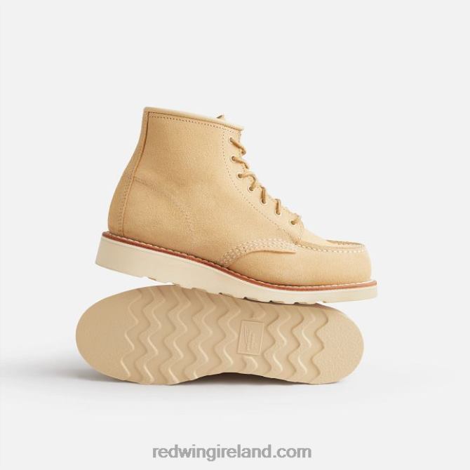 Heritage - Style 3380 6-inch Classic Moc Women's Short Boot in Boundary Leather Red Wing 2N8V8193 Cream