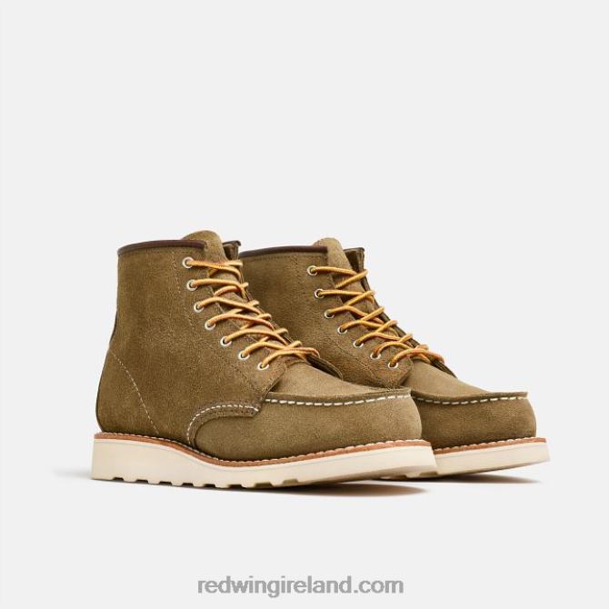 Heritage - Style 3417 6-Inch Classic Moc Women's Short Boot in Bluff Leather Red Wing 2N8V8195 Olive