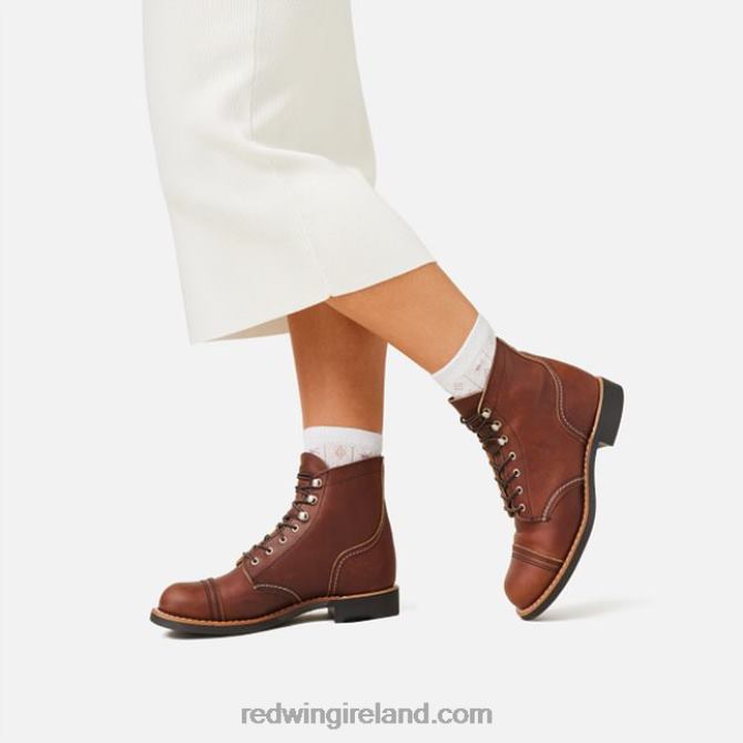 Heritage - Style 3366 Iron Ranger Women's Short Boot in Boundary Leather Red Wing 2N8V8184 Amber