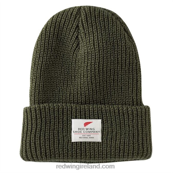 Style 97454 Wing Logo Knit Beanie Hat Unisex Knit Watch Hat Red Wing 2N8V8276 Army Green