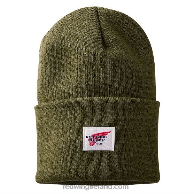 Style 97459 Logo Knit Beanie Hat Unisex Knit Watch Hat Red Wing 2N8V8265 Green