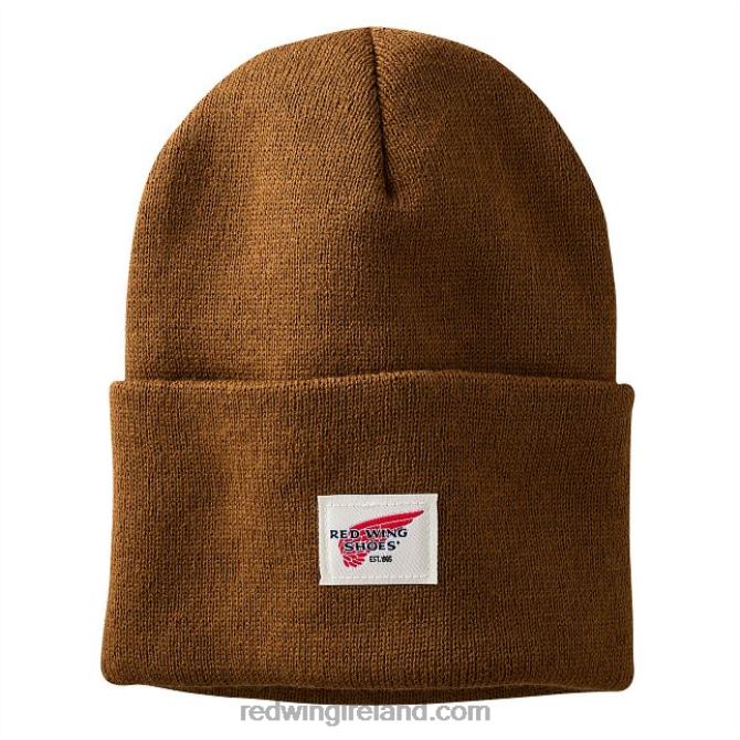 Style 97490 Merino Wool Knit Beanie Hat Unisex Merino Wool Knit Hat Red Wing 2N8V8266 Copper