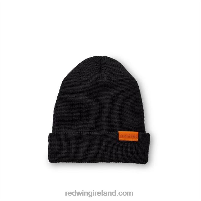 Style 97493 Merino Wool Knit Beanie Hat Unisex Merino Wool Knit Hat Red Wing 2N8V8269 Black
