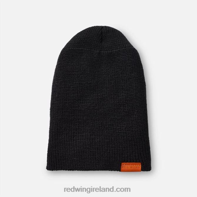 Style 97493 Merino Wool Knit Beanie Hat Unisex Merino Wool Knit Hat Red Wing 2N8V8269 Black