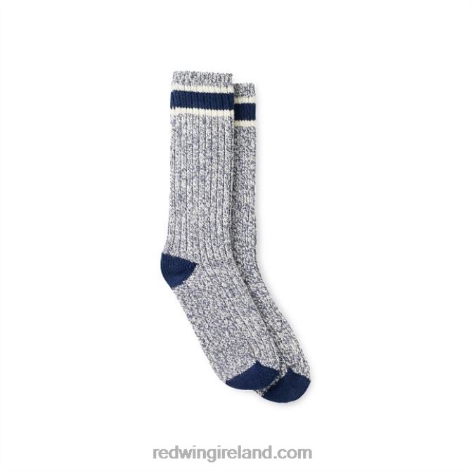 Style 97165 Merino Wool Sock Men's Sock in Charcoal Merino Wool Blend Red Wing 2N8V8209 Slate/Navy