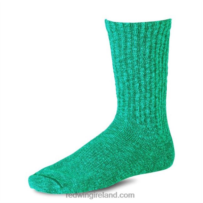 Style 97167 Cotton Ragg Sock Unisex Sock in Cotton Blend Red Wing 2N8V8203 Green/Dark Green