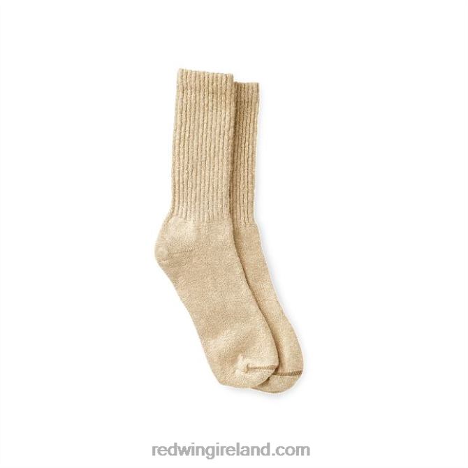 Style 97168 Cotton Ragg Sock Unisex Sock in Cotton Blend Red Wing 2N8V8198 Cream/Coffee