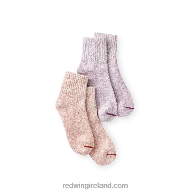 Style 97169 Cotton Ragg Sock Unisex Sock in Cotton Blend Red Wing 2N8V8230 Purple/Red