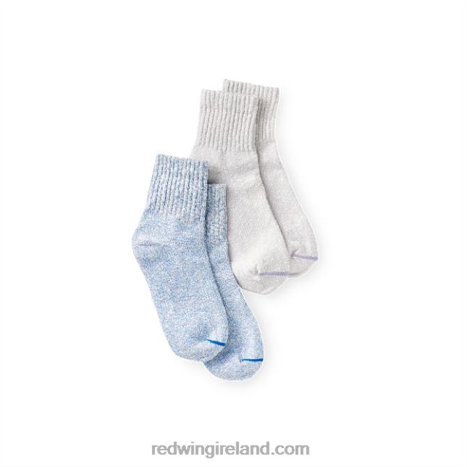 Style 97271 Performance Mid-Calf Work Sock Unisex Performance Mid-Calf Work Sock Red Wing 2N8V8213 Cream/Blue