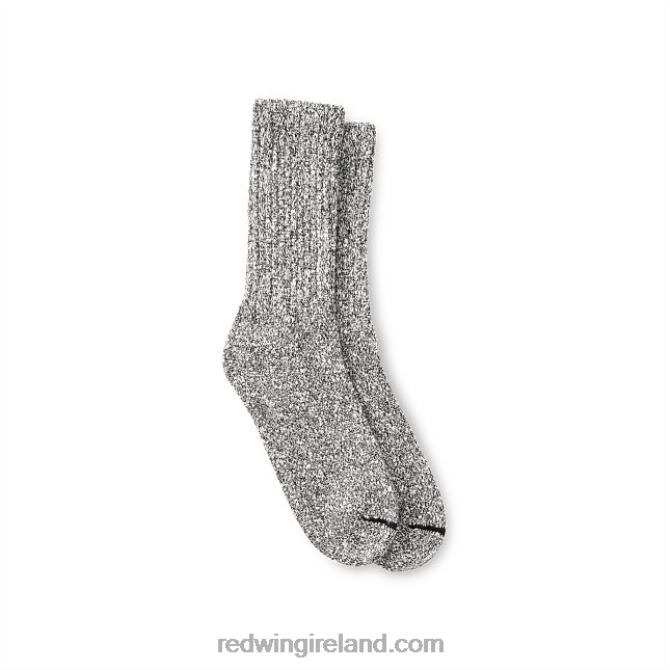 Style 97291 Merino Wool Quarter Crew Work Sock Unisex Merino Wool Quarter Crew Sock Red Wing 2N8V8204 Black/White