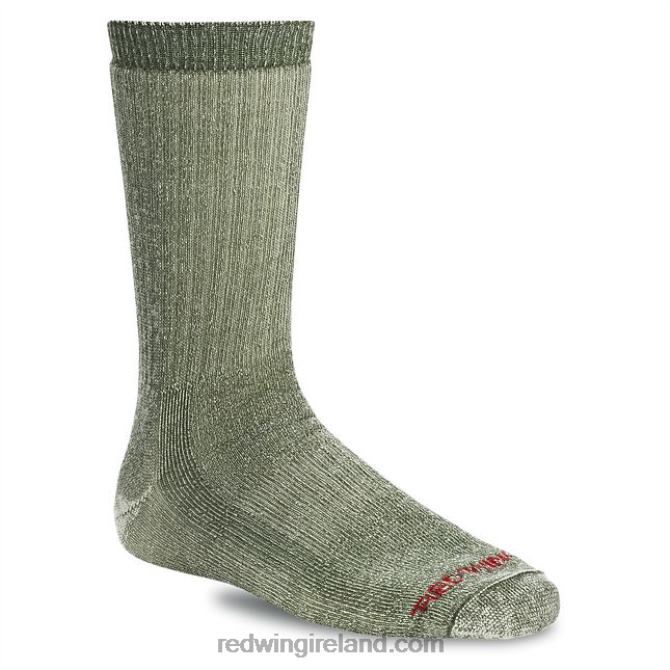 Style 97360 Merino Wool Sock Unisex Merino Wool 3/4 Crew Sock Red Wing 2N8V8206 Olive