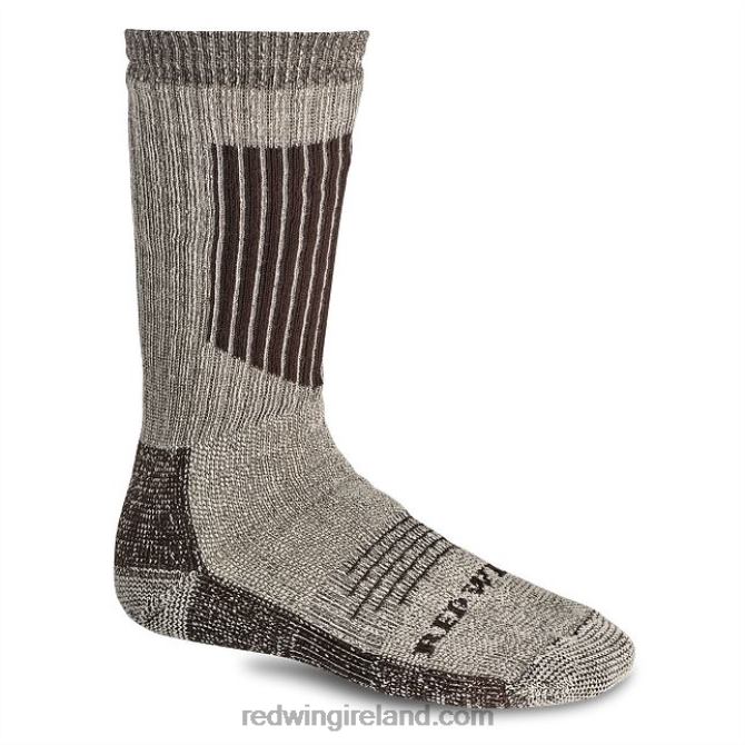 Style 97361 Merino Wool 3/4 Crew Work Sock Unisex Merino Wool 3/4 Crew Sock Red Wing 2N8V8227 Brown