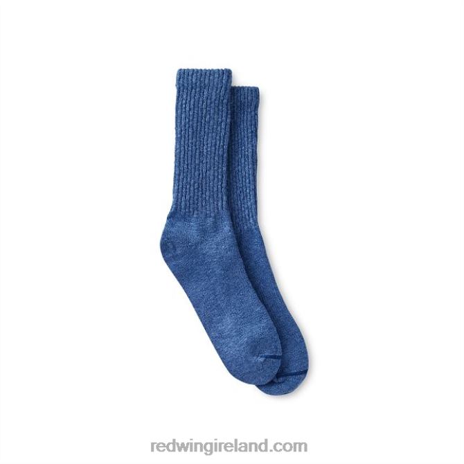Style 97367 Merino Wool Mid-Calf Work Sock Unisex Merino Wool Mid-Calf Sock Red Wing 2N8V8226 Blue/Navy