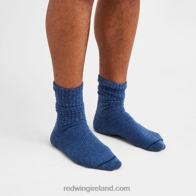 Style 97367 Merino Wool Mid-Calf Work Sock Unisex Merino Wool Mid-Calf Sock Red Wing 2N8V8226 Blue/Navy