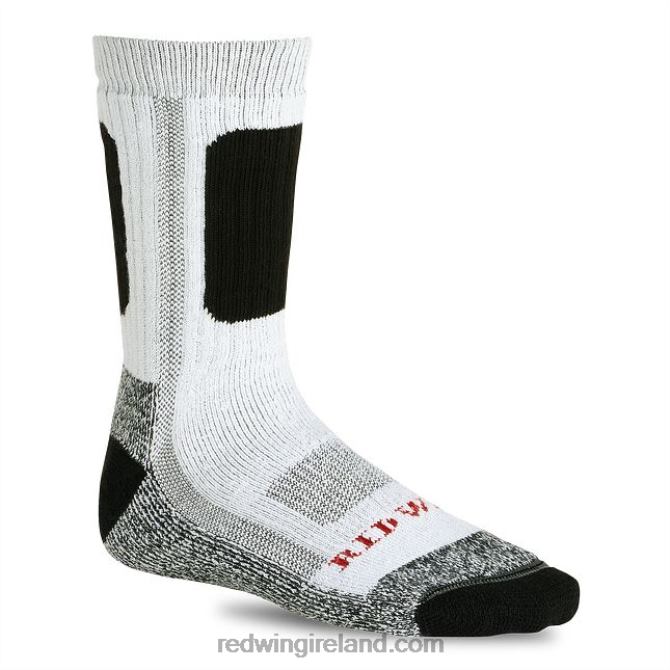 Style 97371 Cotton Ragg Over Dyed Tonal Sock Unisex Sock in Cotton Blend Red Wing 2N8V8201 White