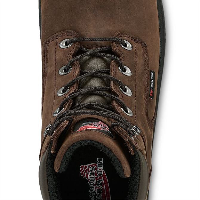 Style 97520 Fleece-Lined Suede Scuff Slippers Women's Skeepskin Fleece-Lined Scuff Red Wing 2N8V81 Brown