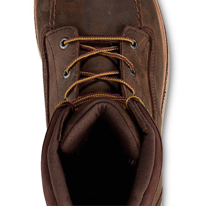 Work - Style 2418 Traction Tred Men's 8-inch Waterproof Safety Toe Boot Red Wing 2N8V8126 Tan