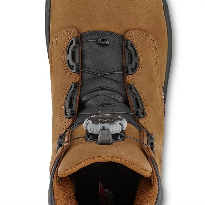 Work - Style 3531 Tradesman Men's 8-inch BOA, Waterproof, CSA Safety Toe Boot Red Wing 2N8V8118 Brown