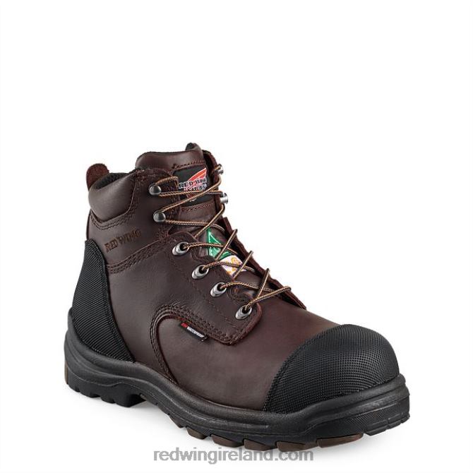 Work - Style 4217 DynaForce Men's 6-inch Waterproof Safety Toe Boot Red Wing 2N8V8128 Brown