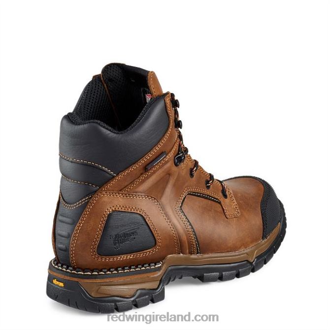 Work - Style 4435 SuperSole Men's 8-inch Waterproof Safety Toe Metguard Boot Red Wing 2N8V869 Brown