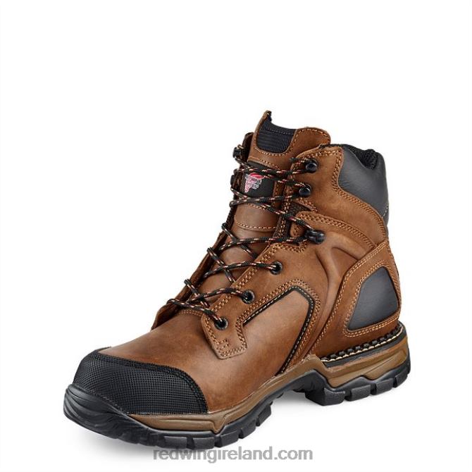 Work - Style 4435 SuperSole Men's 8-inch Waterproof Safety Toe Metguard Boot Red Wing 2N8V869 Brown