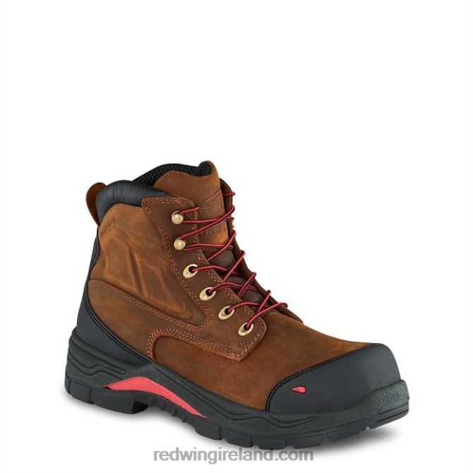 Work - Style 4436 SuperSole Men's 11-inch Waterproof Safety Toe Metguard Pull-On Boot Red Wing 2N8V8120 Brown