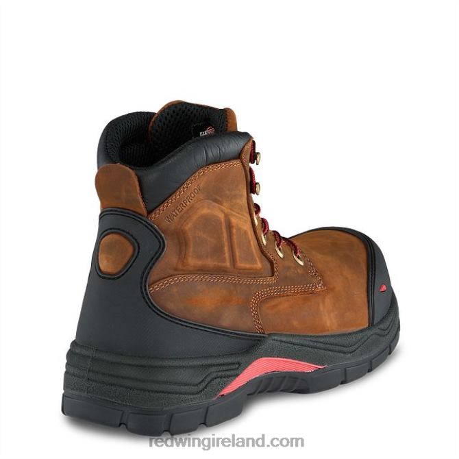 Work - Style 4436 SuperSole Men's 11-inch Waterproof Safety Toe Metguard Pull-On Boot Red Wing 2N8V8120 Brown