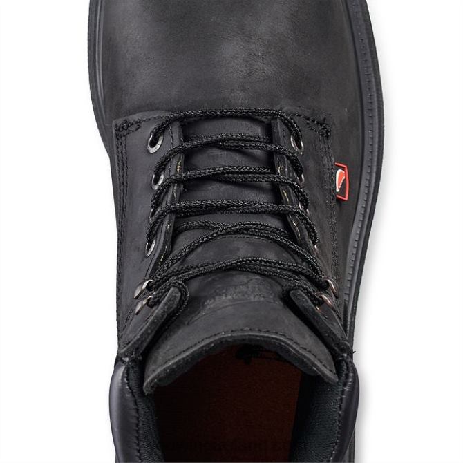 Work - Style 6670 TruHiker Men's 6-inch Waterproof Safety Toe Hiker Boot Red Wing 2N8V8129 Black