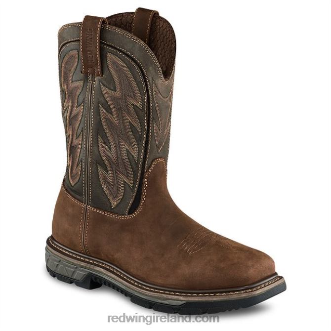 Work - Style 866 Traction Tred Men's 9-inch Soft Toe Pull-On Boot Red Wing 2N8V8124 Brown