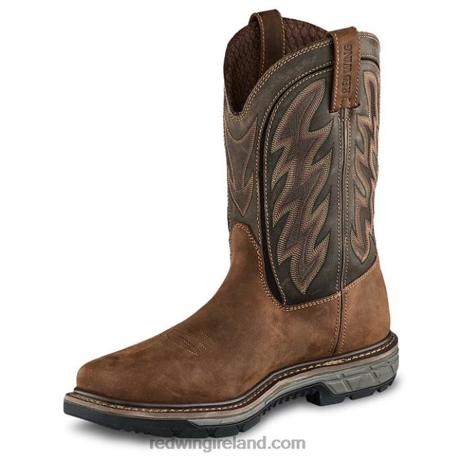 Work - Style 866 Traction Tred Men's 9-inch Soft Toe Pull-On Boot Red Wing 2N8V8124 Brown