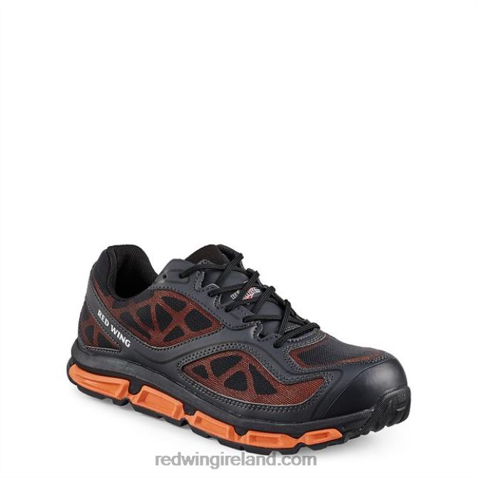Work - Style 8336 CoolTech Athletics Men's Soft Toe Athletic Work Shoe Red Wing 2N8V8136 Black/Orange
