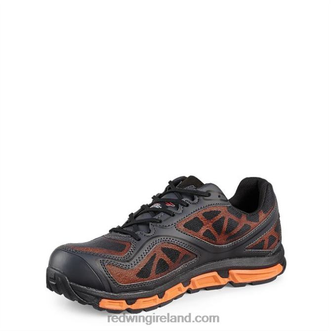 Work - Style 8336 CoolTech Athletics Men's Soft Toe Athletic Work Shoe Red Wing 2N8V8136 Black/Orange