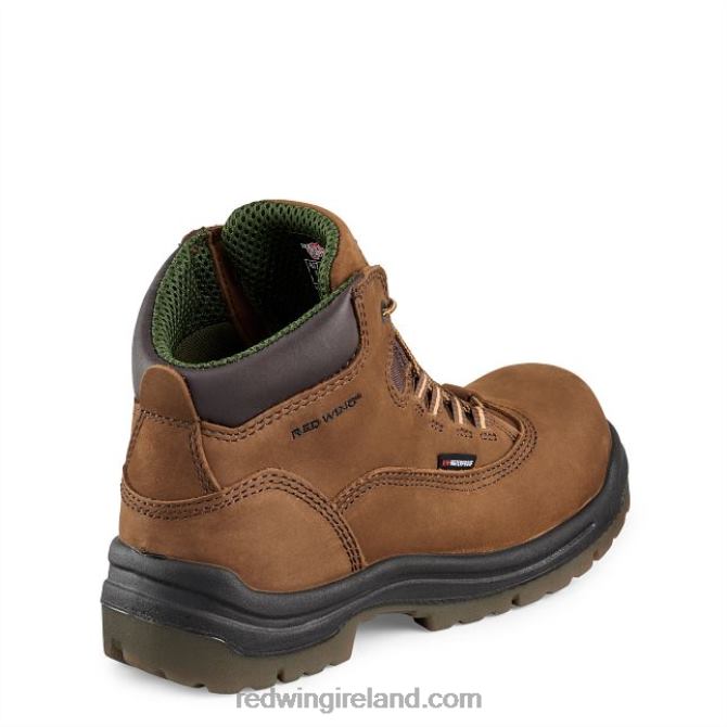 Work - Style 1224 Traction Tred Lite Women's 6-inch Waterproof Soft Toe Boot Red Wing 2N8V8158 Brown