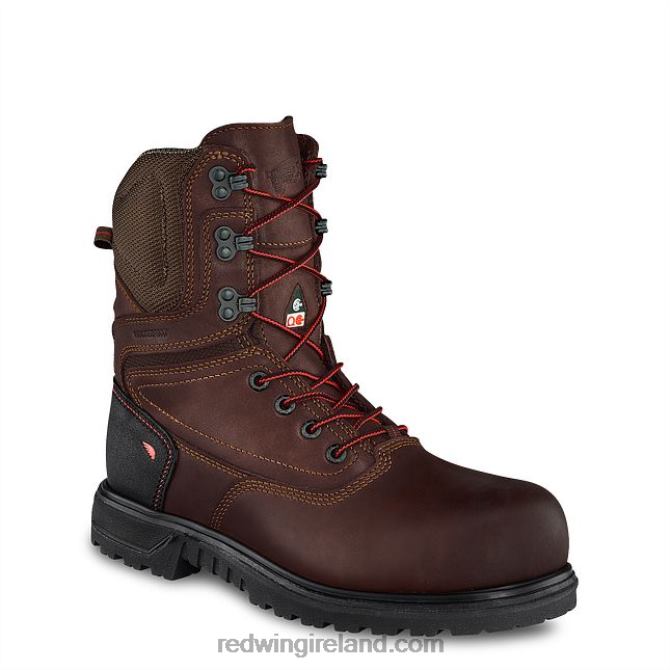 Work - Style 2444 Traction Tred Lite Women's 6-inch Waterproof Safety Toe Boot Red Wing 2N8V8154 Brown